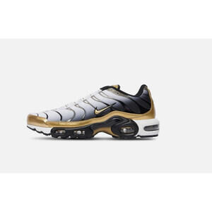 Nike Air Max Plus TN White Metallic Gold Black Men's-HM0352-100 Mens size 9